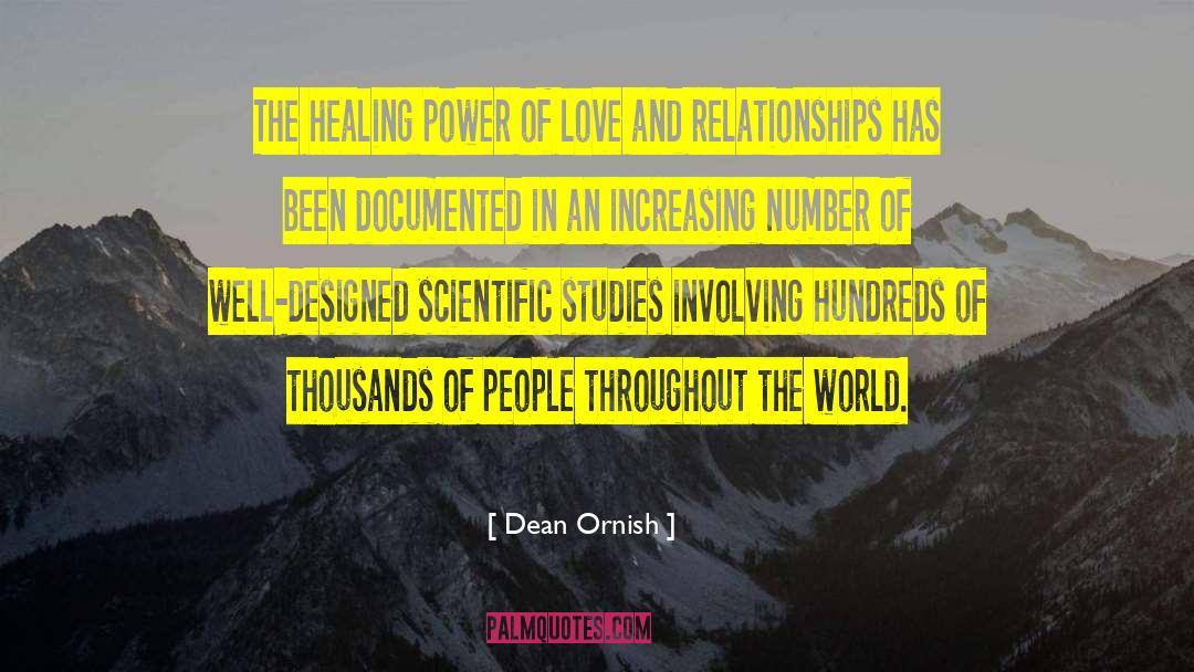 Healing Power Of Love quotes by Dean Ornish