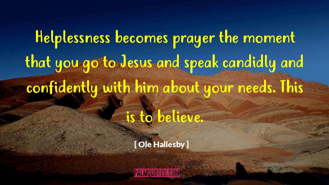 Healing Prayer quotes by Ole Hallesby