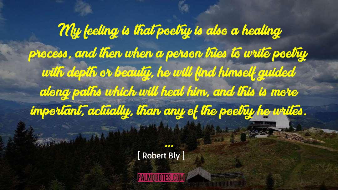 Healing Process quotes by Robert Bly