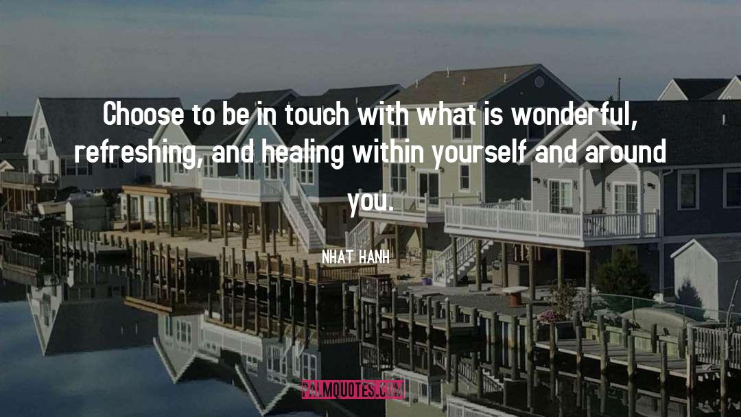 Healing Within quotes by Nhat Hanh