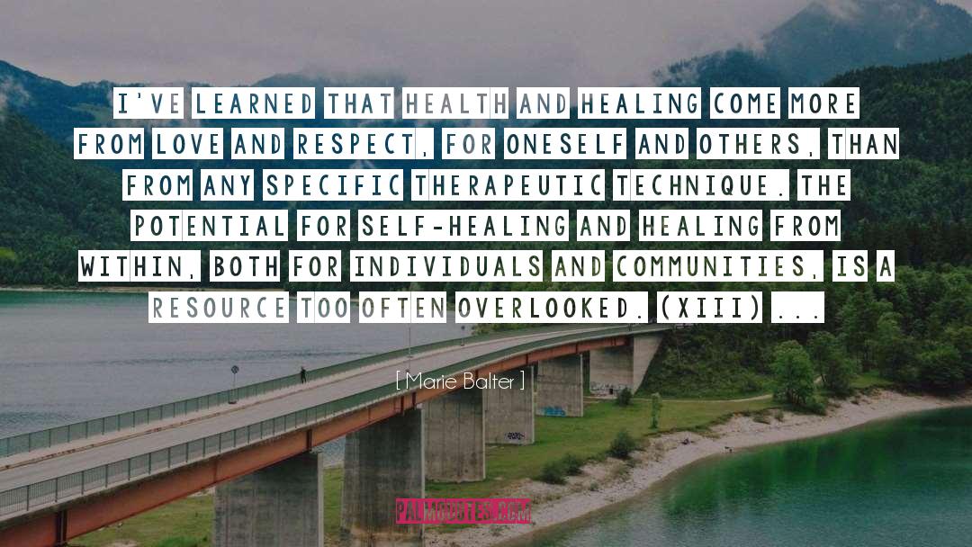 Health And Healing quotes by Marie Balter