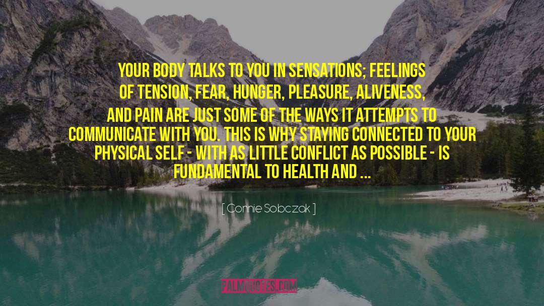 Health And Wellbeing quotes by Connie Sobczak