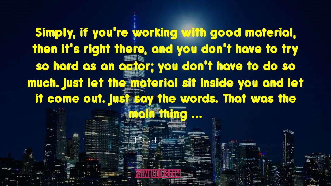 Health And Working Out quotes by Dule Hill