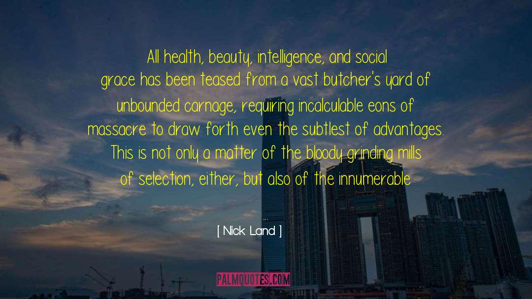 Health Beauty quotes by Nick Land