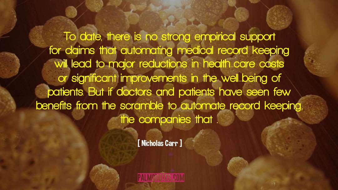 Health Care Costs quotes by Nicholas Carr