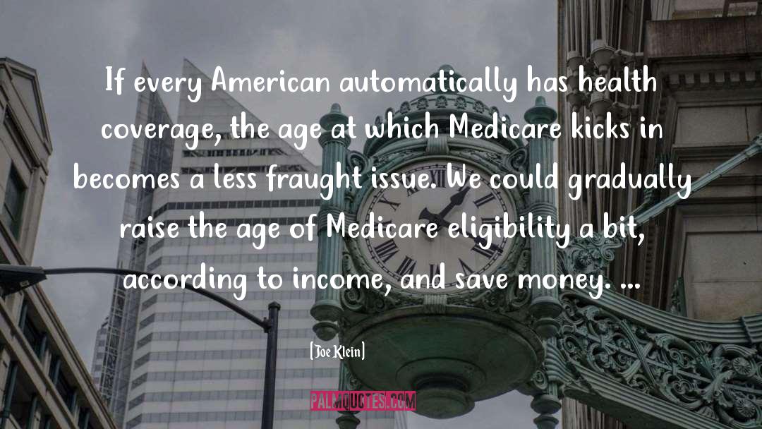 Health Coverage quotes by Joe Klein