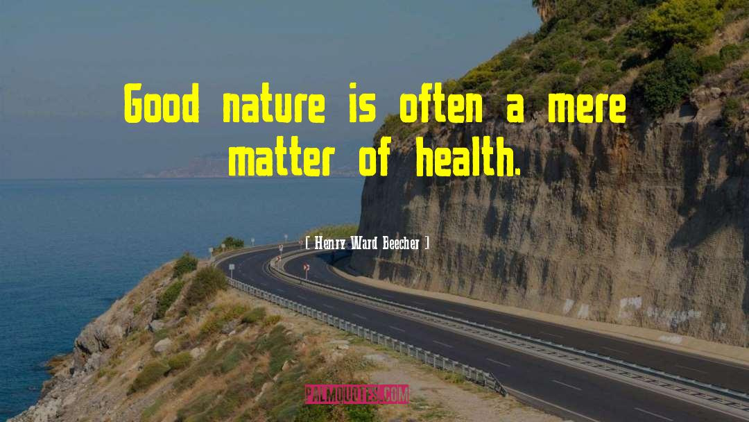 Health Fitness quotes by Henry Ward Beecher