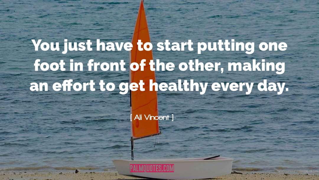 Health Professionals quotes by Ali Vincent