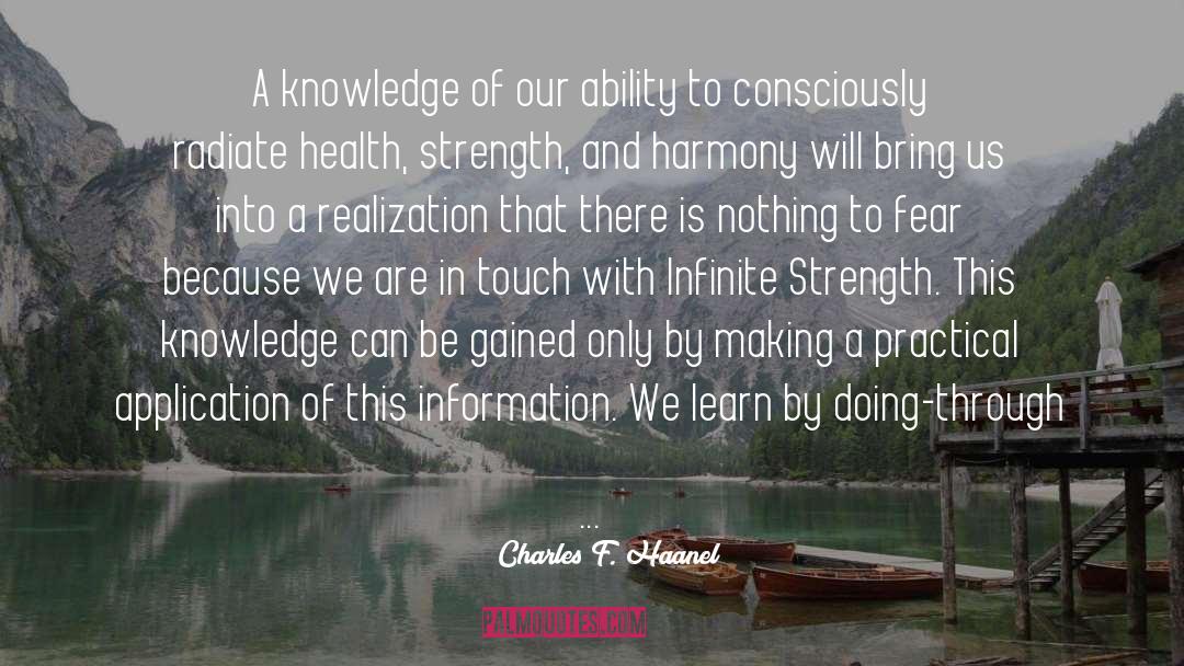 Health quotes by Charles F. Haanel