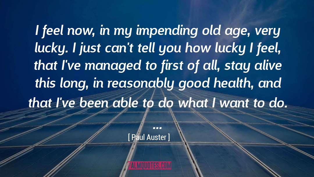 Health Reform quotes by Paul Auster