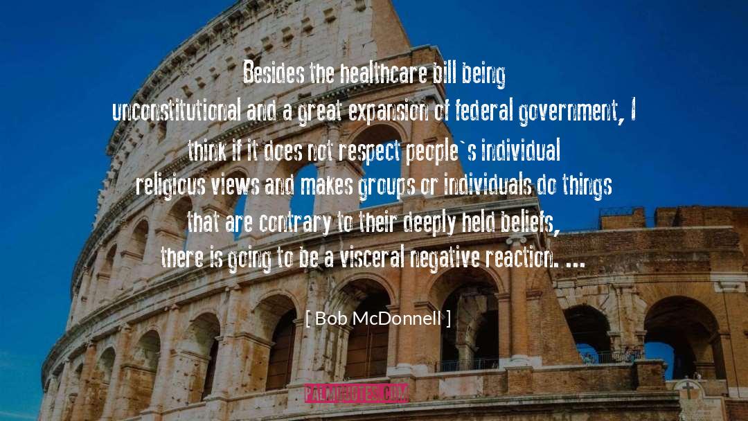 Healthcare quotes by Bob McDonnell