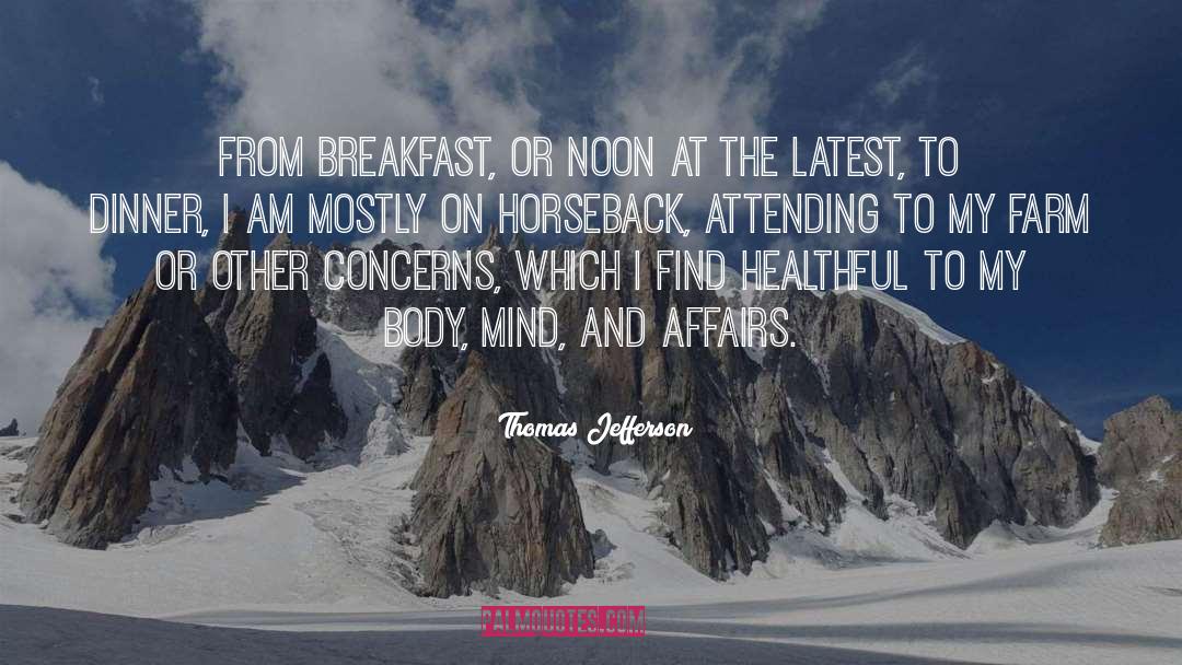 Healthful quotes by Thomas Jefferson