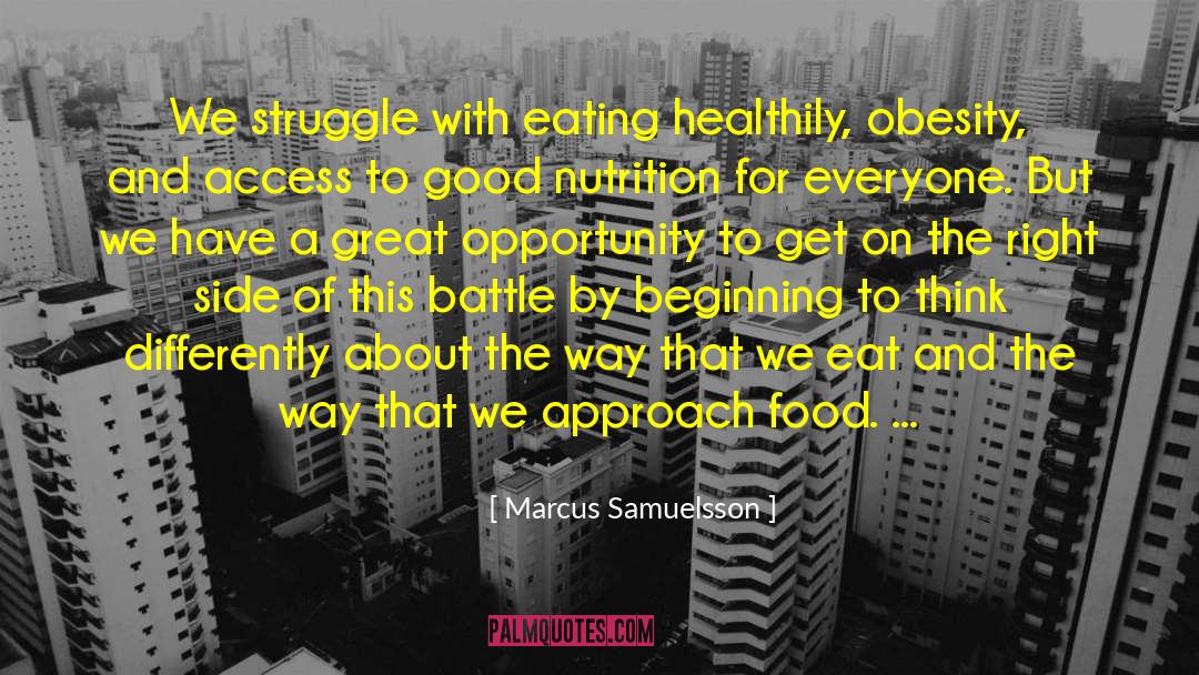 Healthily quotes by Marcus Samuelsson