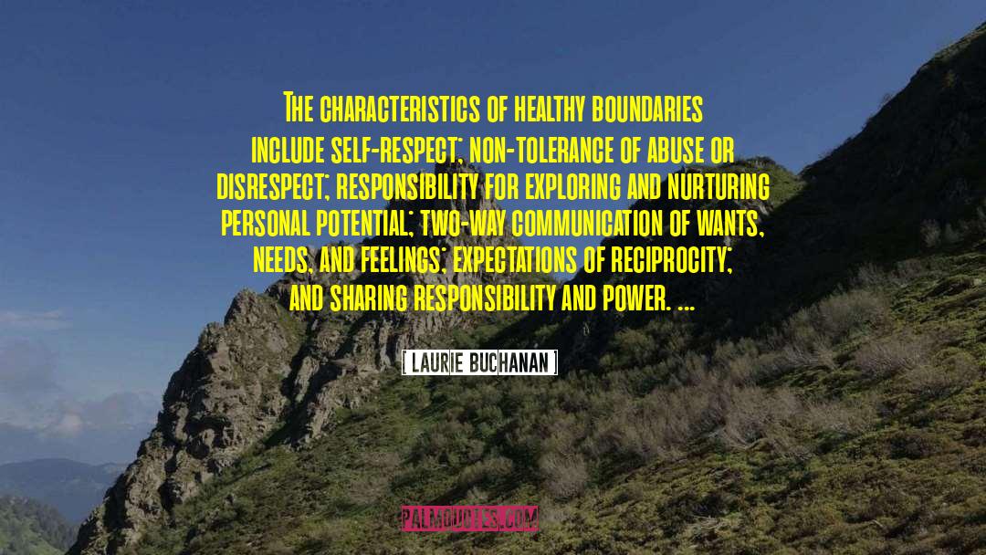 Healthy Boundaries quotes by Laurie Buchanan