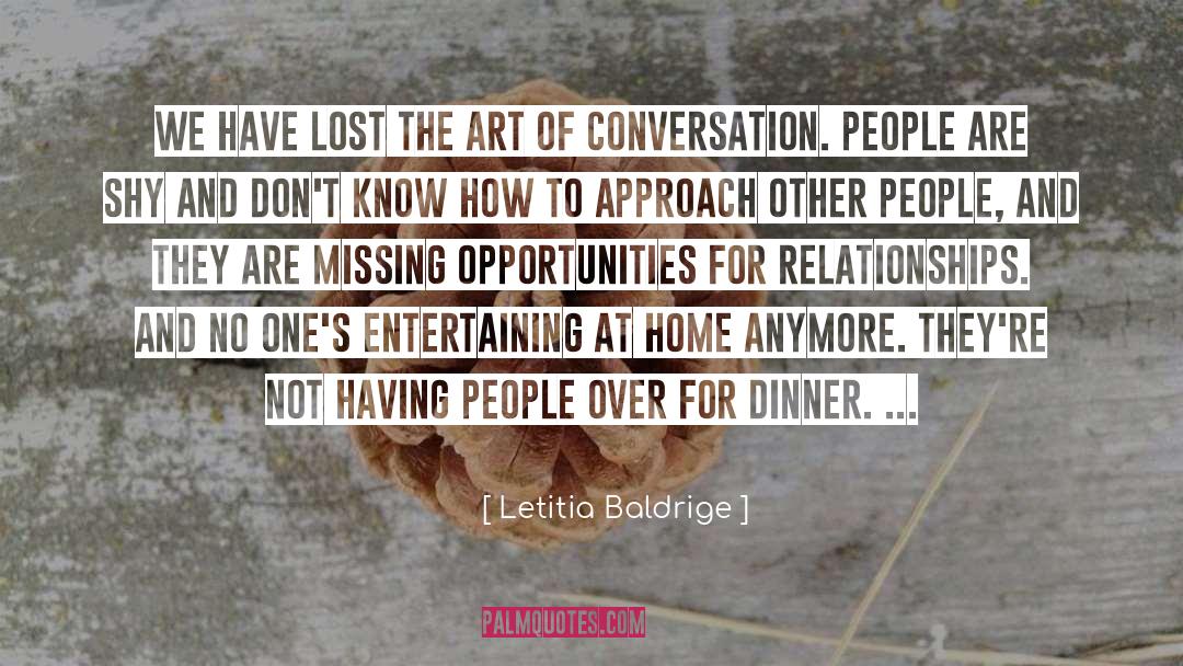 Healthy Conversation quotes by Letitia Baldrige