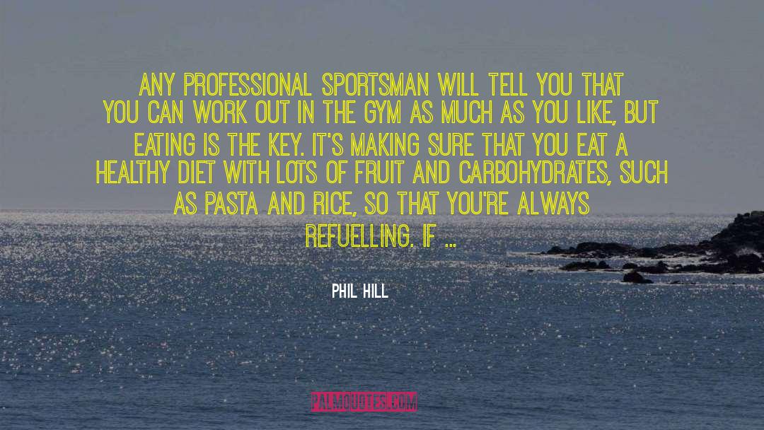 Healthy Diet Healthy Lifestyle quotes by Phil Hill