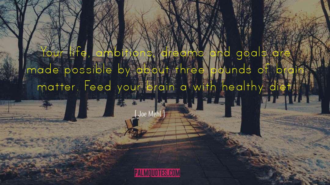 Healthy Diet quotes by Joe Mehl