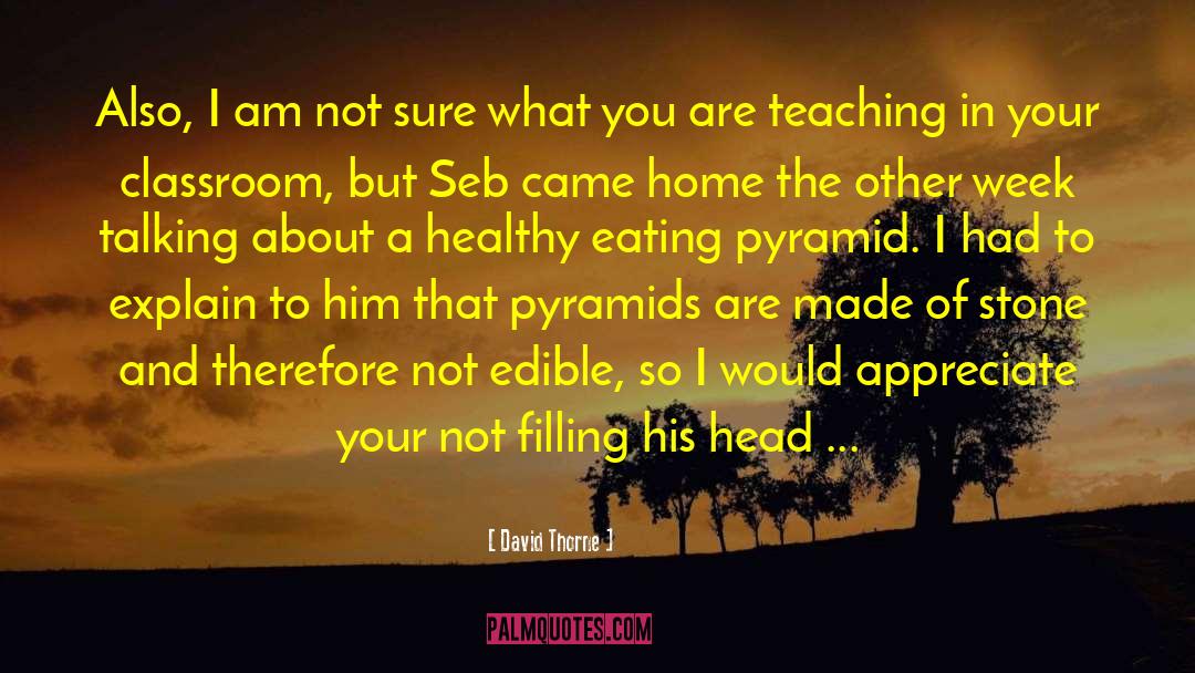 Healthy Eating quotes by David Thorne