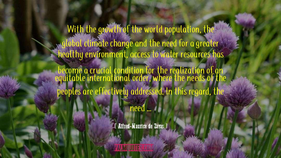 Healthy Environment quotes by Alfred-Maurice De Zayas