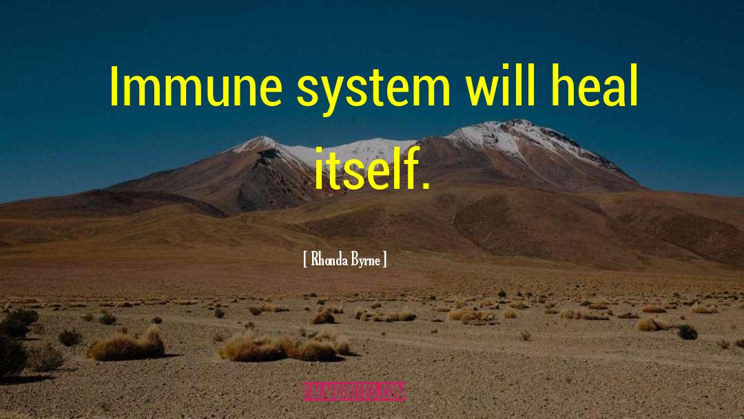 Healthy Immune System quotes by Rhonda Byrne