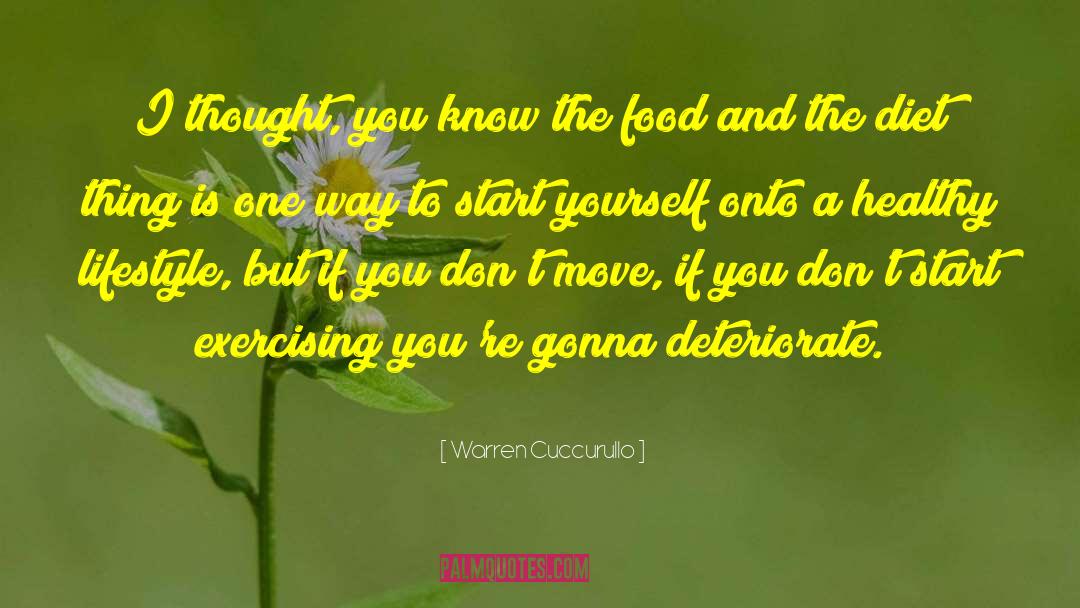 Healthy Lifestyle quotes by Warren Cuccurullo