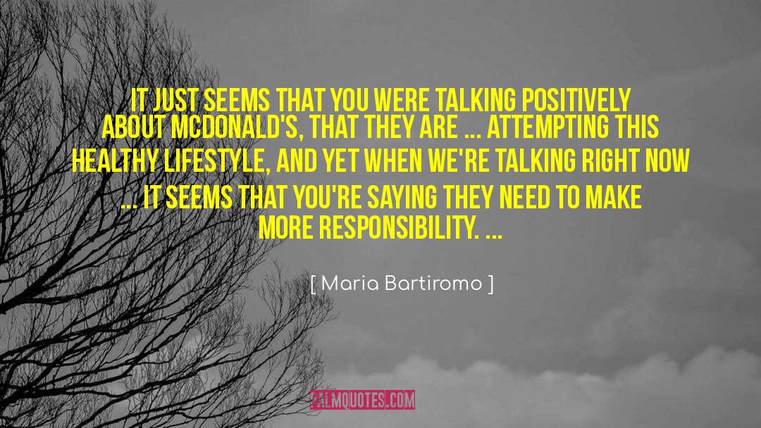 Healthy Lifestyle quotes by Maria Bartiromo