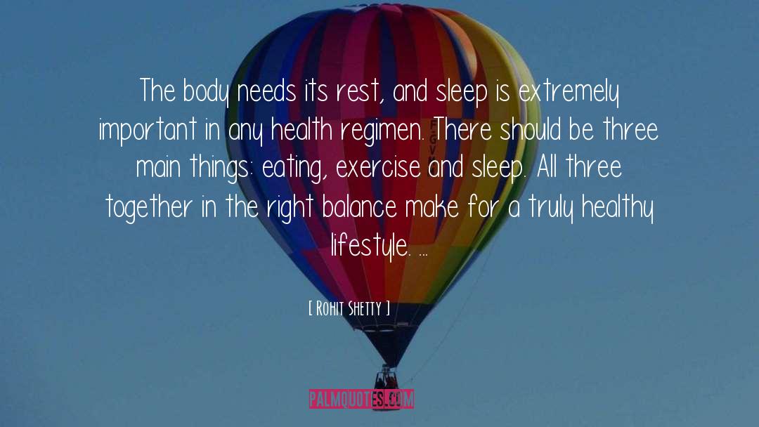 Healthy Lifestyle quotes by Rohit Shetty