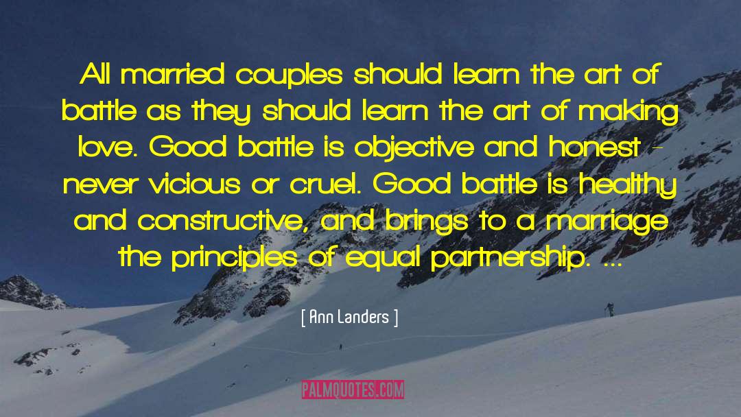 Healthy Marriage quotes by Ann Landers