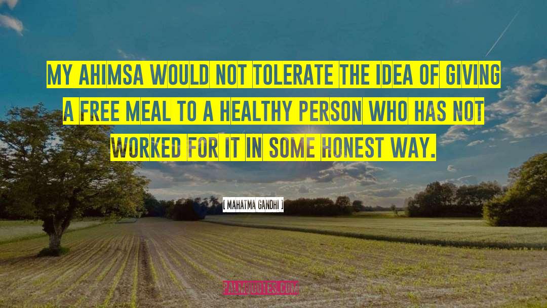 Healthy Person quotes by Mahatma Gandhi