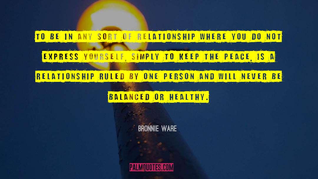 Healthy Relationships quotes by Bronnie Ware