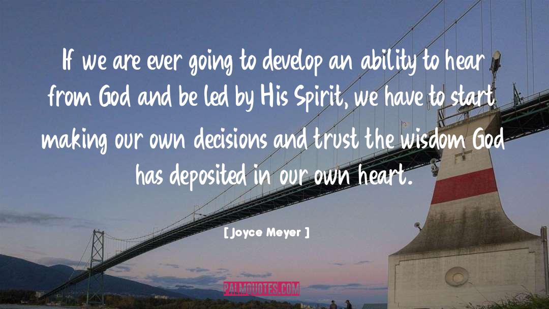 Hear From God quotes by Joyce Meyer