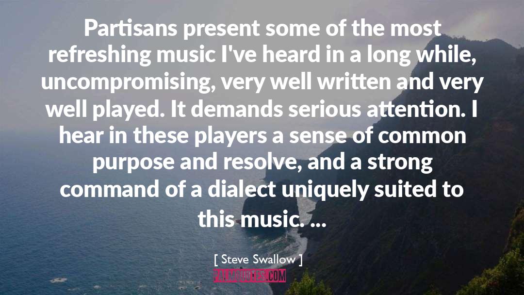 Hear Music quotes by Steve Swallow