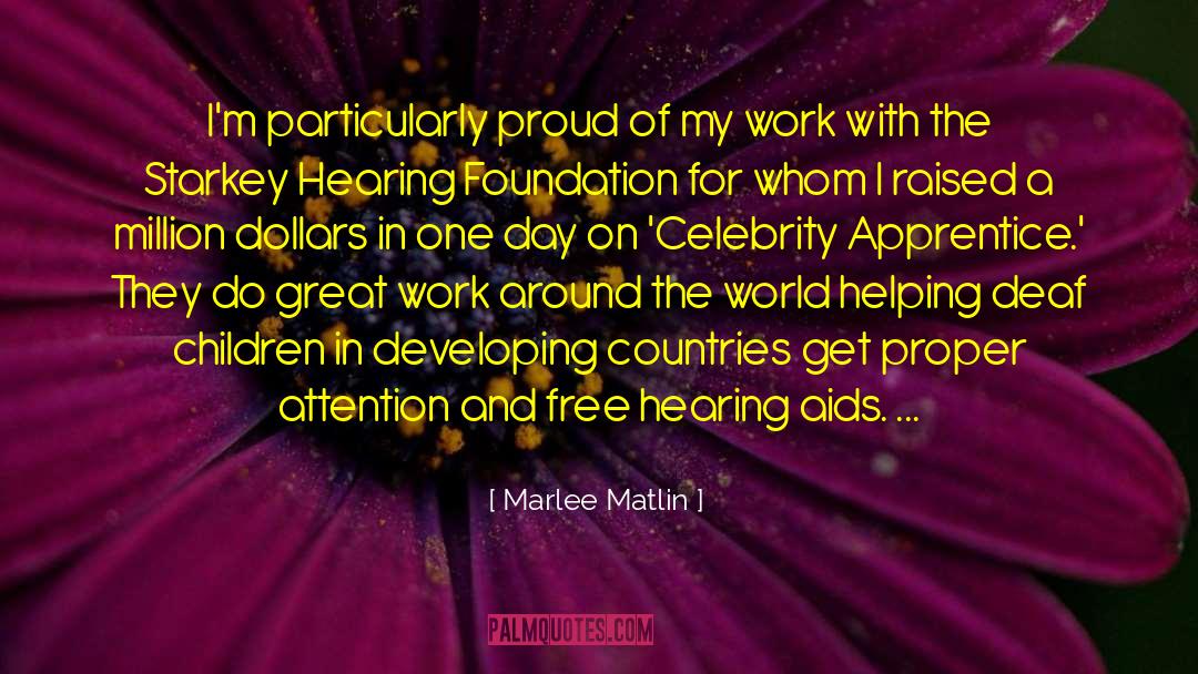 Hearing Aids quotes by Marlee Matlin