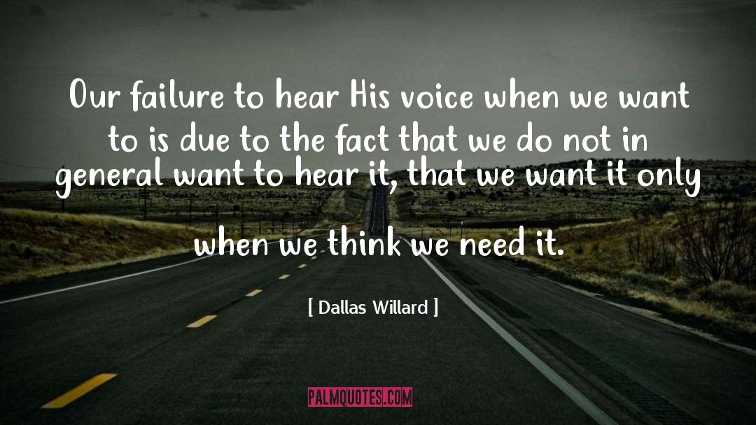 Hearing God quotes by Dallas Willard