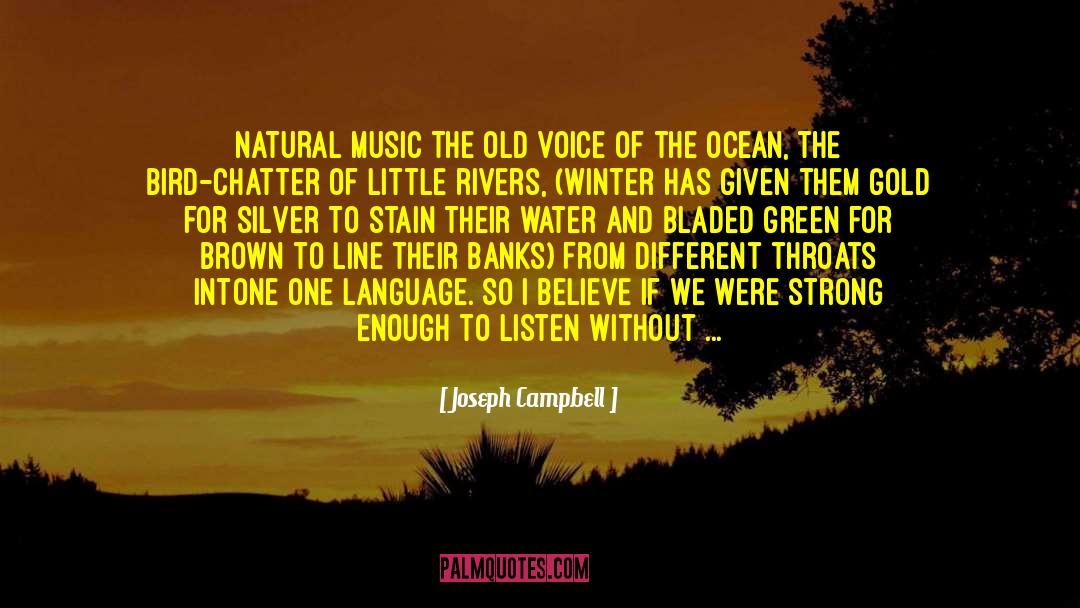 Hearing Music quotes by Joseph Campbell