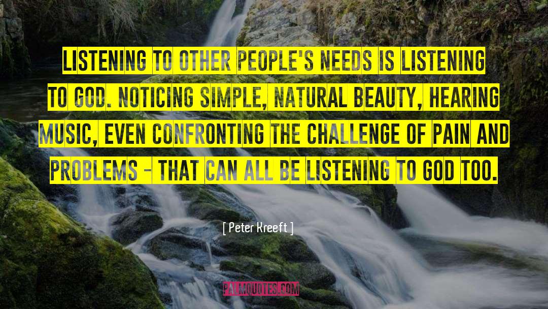 Hearing Music quotes by Peter Kreeft