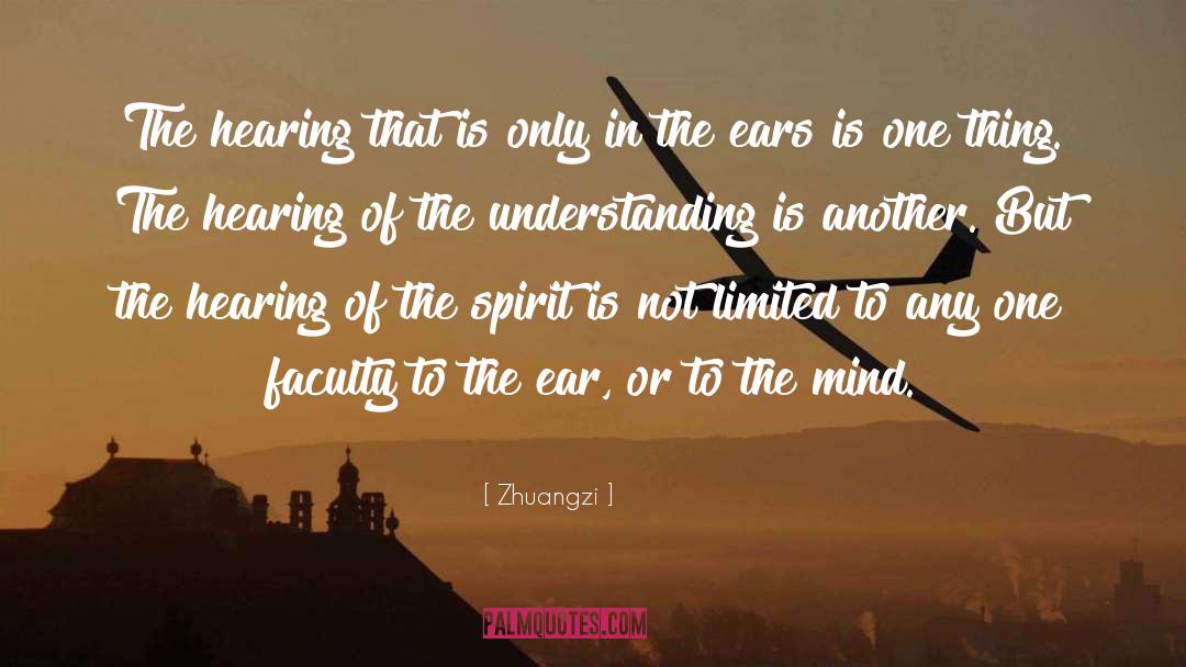 Hearing quotes by Zhuangzi