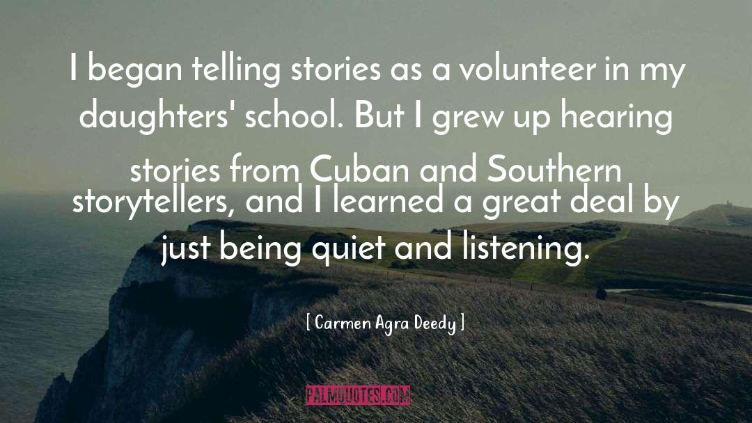 Hearing quotes by Carmen Agra Deedy