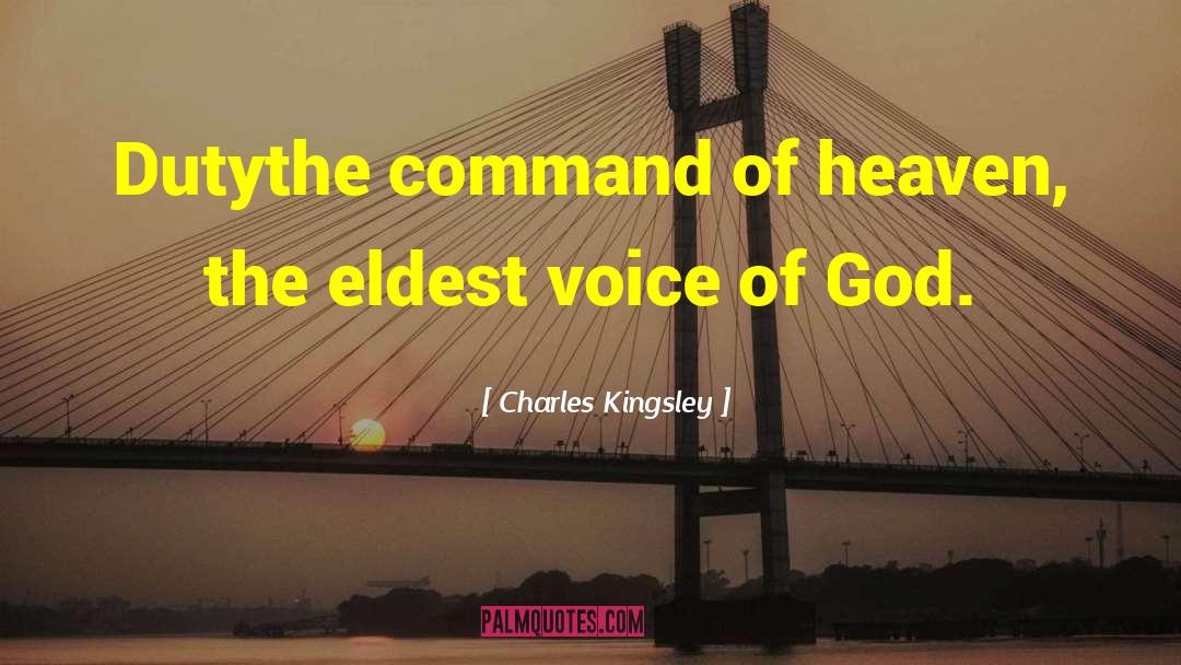 Hearing The Voice Of God quotes by Charles Kingsley