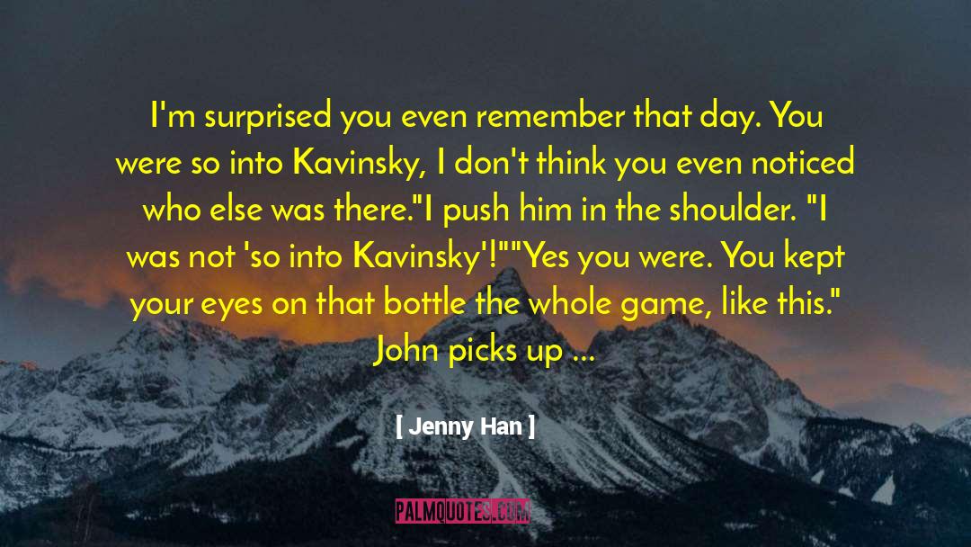 Heart Beating quotes by Jenny Han