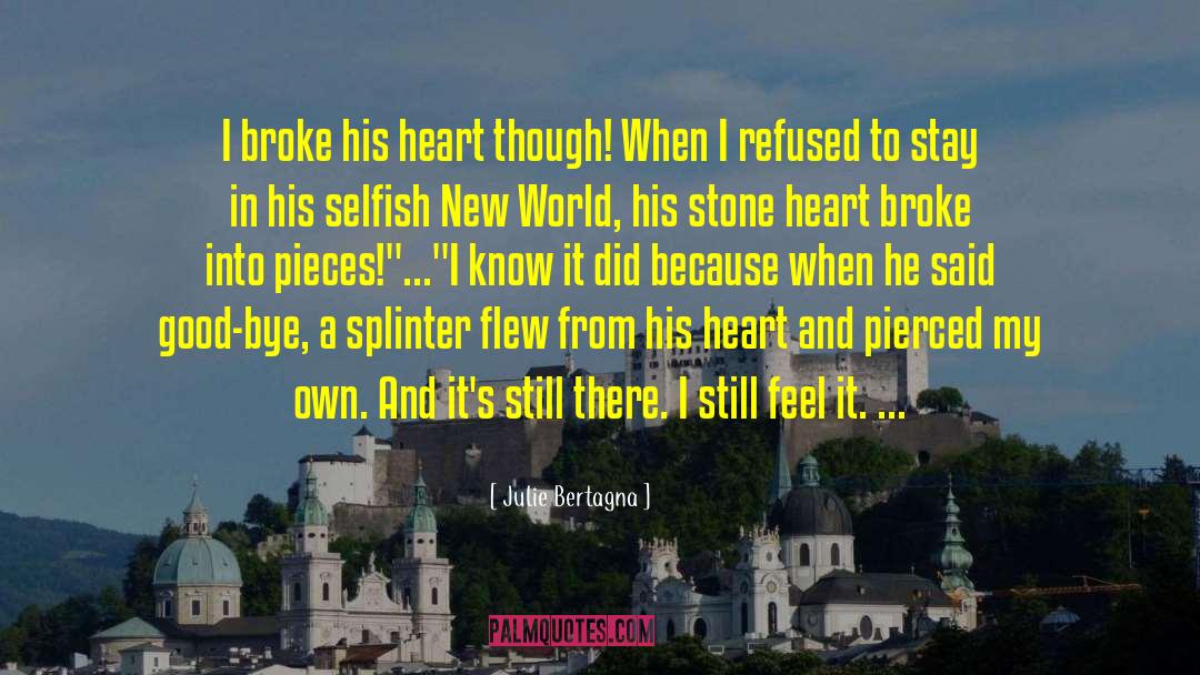 Heart Broke quotes by Julie Bertagna