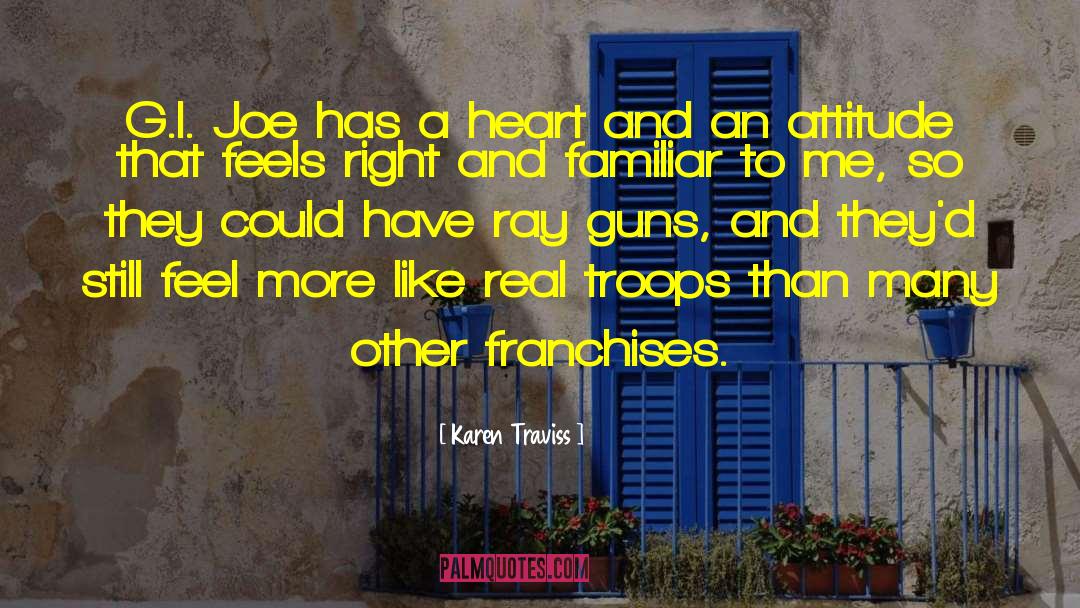 Heart Melting quotes by Karen Traviss