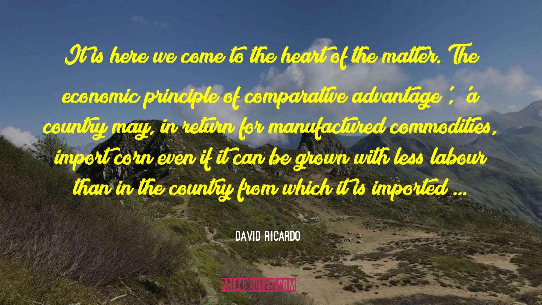 Heart Of The Matter quotes by David Ricardo