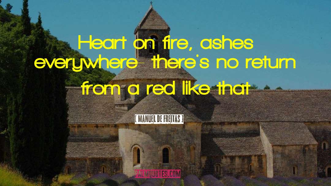 Heart On Fire quotes by Manuel De Freitas