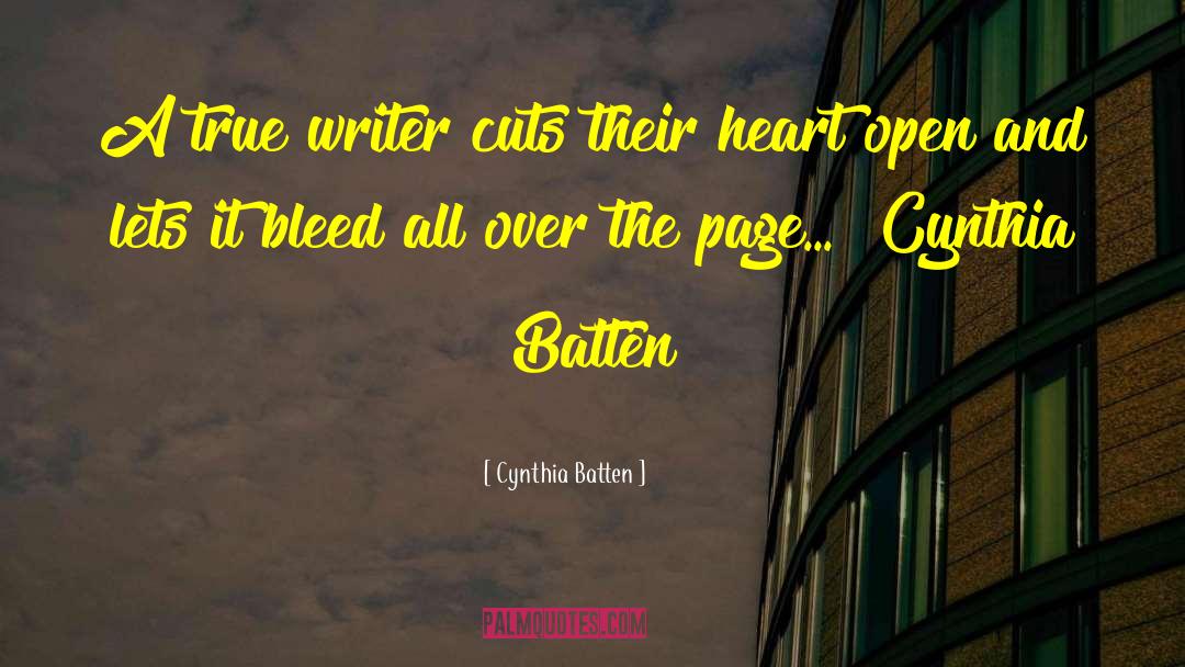 Heart Open quotes by Cynthia Batten