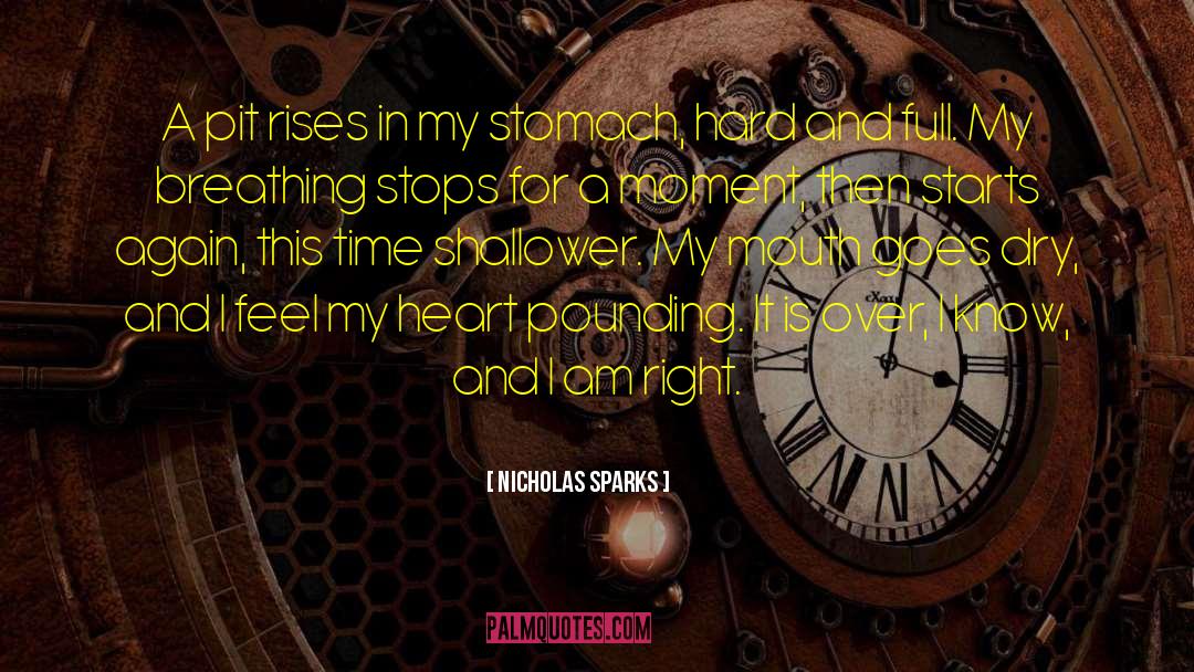 Heart Pounding quotes by Nicholas Sparks