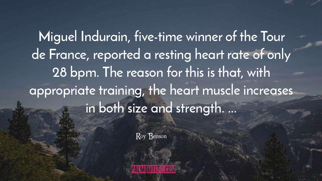 Heart Rate quotes by Roy Benson