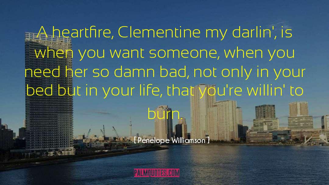 Heartache Love quotes by Penelope Williamson