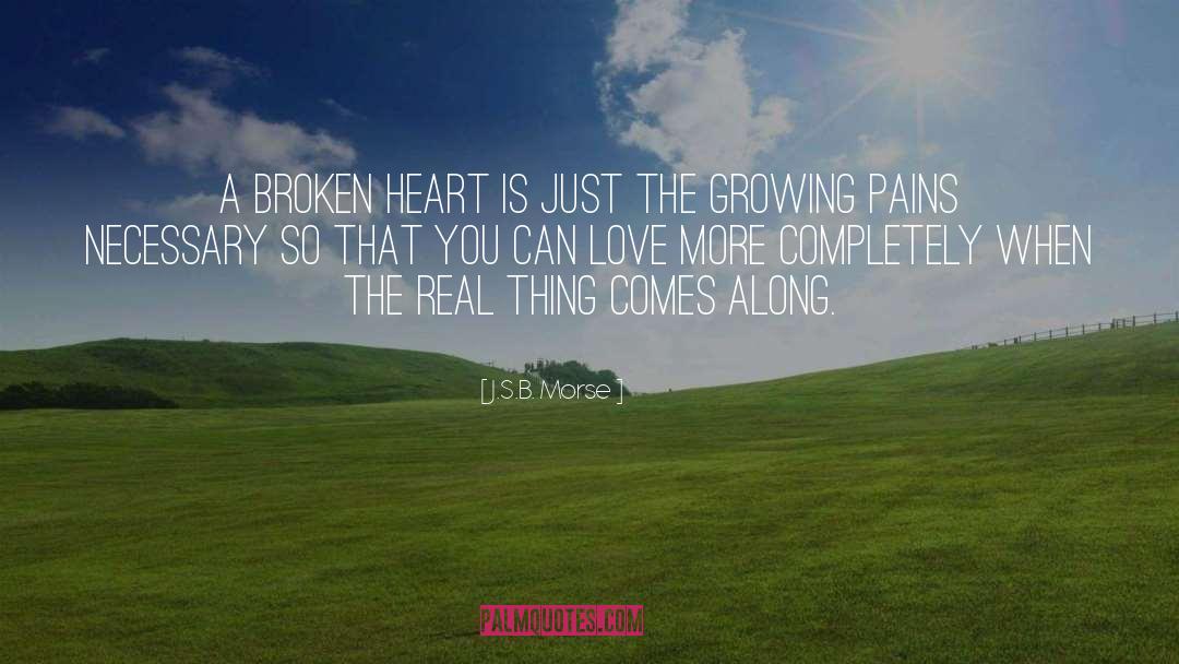 Heartache quotes by J.S.B. Morse