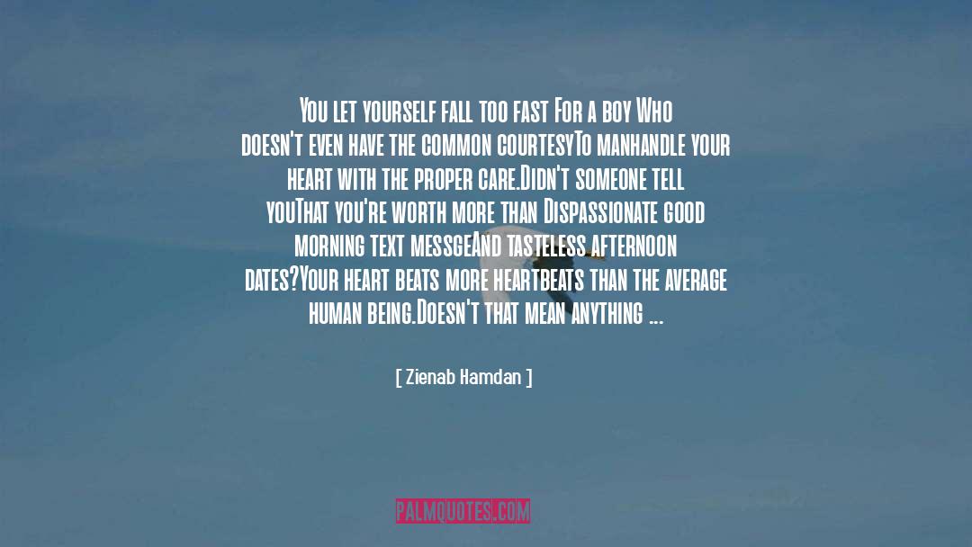 Heartbeats quotes by Zienab Hamdan